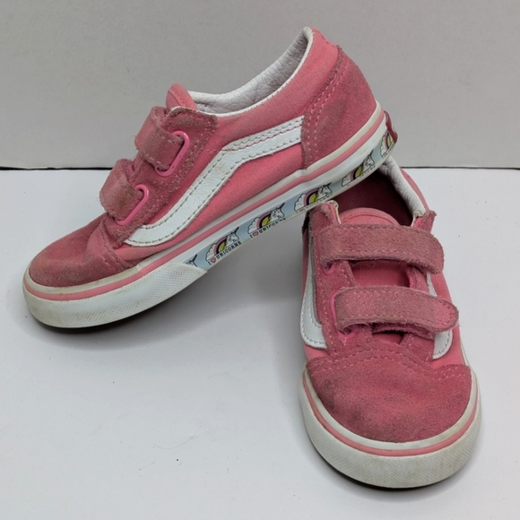 Vans Pink Unicorn Sneakers Shoes 9T - Picture 1 of 7